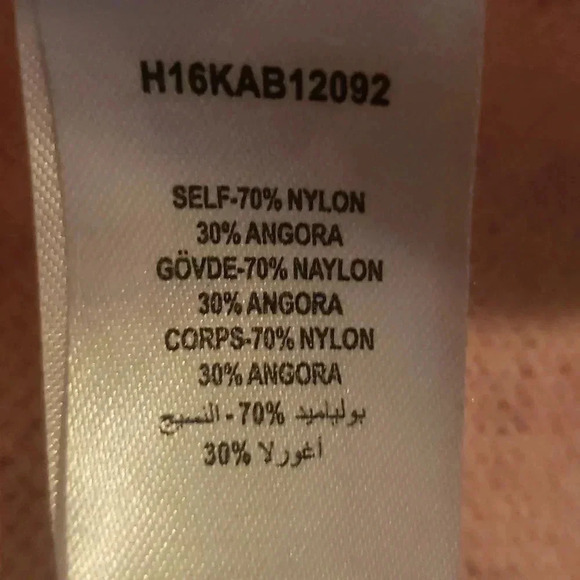 Pink Rose Angora Cozy Wool Cheetah Soft Stretch Pullover Sweater Small - Picture 6 of 8